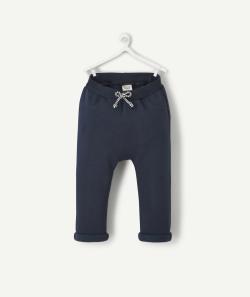 Pantalon sarouel bébé garçon en fibres recyclées bleu marine - 3 M