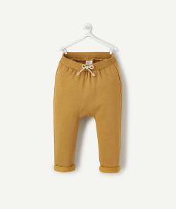 Pantalon sarouel bébé garçon en fibres recyclées marron - 3 M