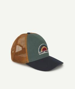 Casquette garçon en coton avec arc-en-ciel et message brodés - 12-14 A