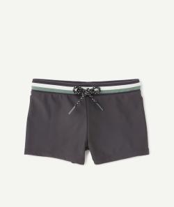 Boxerde bain garçon gris foncé en fibres recyclées - 10 A