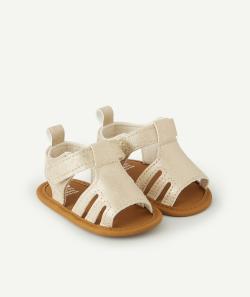 Chaussons style sandales ouvertes bébé fille couleur dorée - 12-18 M