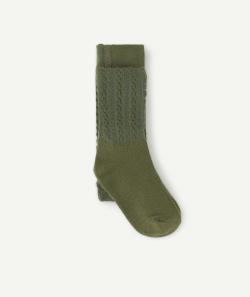 Paire de collants fille en tricot vert - 35-38