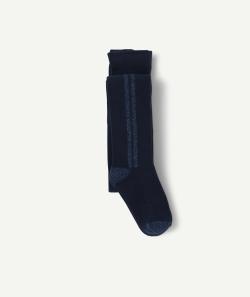 Les collants bleus avec bandes pailletées - 31-34