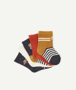 Lot de 5 chaussettes bébé garçon thème new york - 18-20