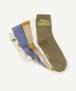Lot de 5 paires de chaussettes garçon thème campeur - 35-37