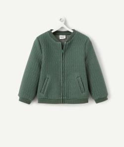 Cardigan bébé fille vert avec fils couleur argentée - 9 M