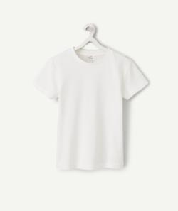 T-shirt garçon en coton biologique blanc - 8 A