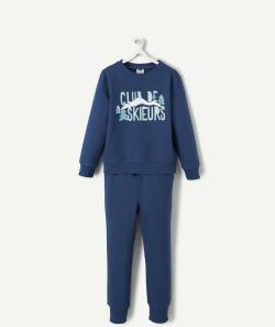 Pyjama manches longues garçon en coton biologique thème skieur - 10 A