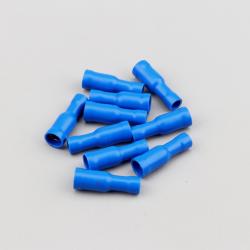 Cosses cylindriques femelles Ø5 mm à sertir Lampa bleues (lot de 10)