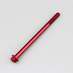 Vis 6x90 mm tête hexagonale embase Evotech rouge (à l'unité)