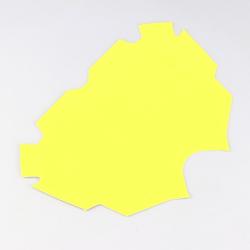 Fond de plaque vélo BMX Pride Racing Air Pro jaune