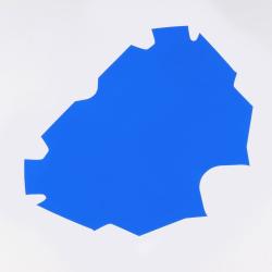Fond de plaque vélo BMX Pride Racing Air Pro bleu